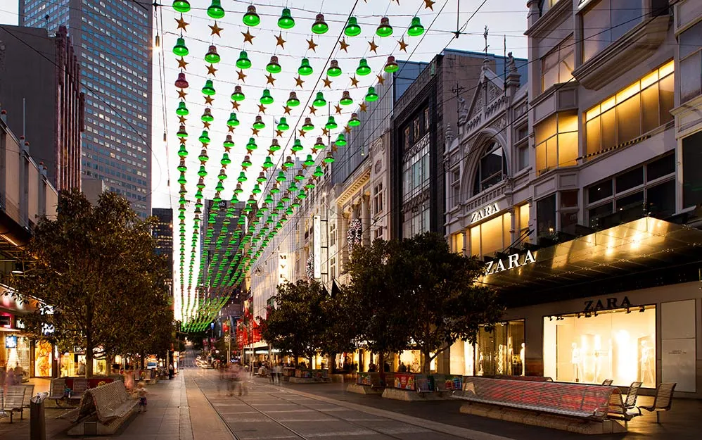 ផ្សាររាត្រីប៊ឹគ (Bourke Street Mall)