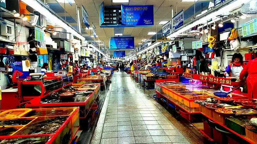 ផ្សារគ្រឿងសមុទ្រចាកាលជី (Jagalchi Fish Market)