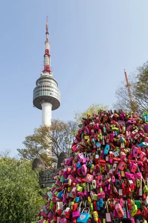 love-locks-n-seoul-tower-namsan-park-lot-colorful-hill-mountain-south-korea-83394174