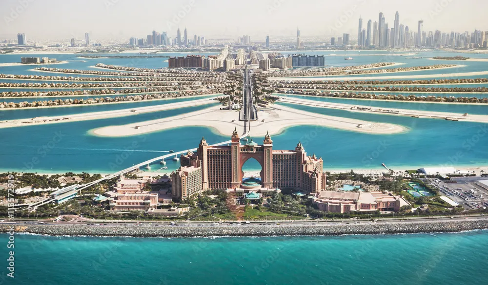Monorail ផ្លូវមួយទៅកាន់ Atlantis the Palm (Monorail one way to Atlantis the Palm)