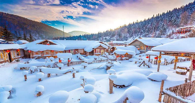 China Snow Town