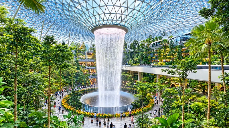 Indoor Rainforest Atrium Waterfall.png